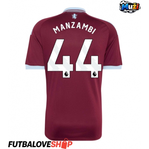 Dres Aston Villa Johan Manzambi #44 Domáci 2026-27 Krátky Rukáv